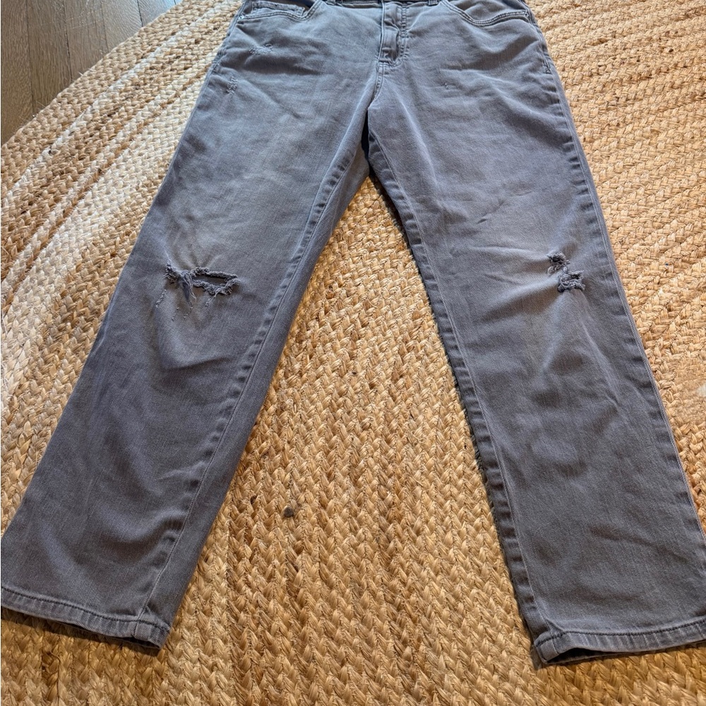 Anthropologie Pilcro Gray Boyfriend Jeans